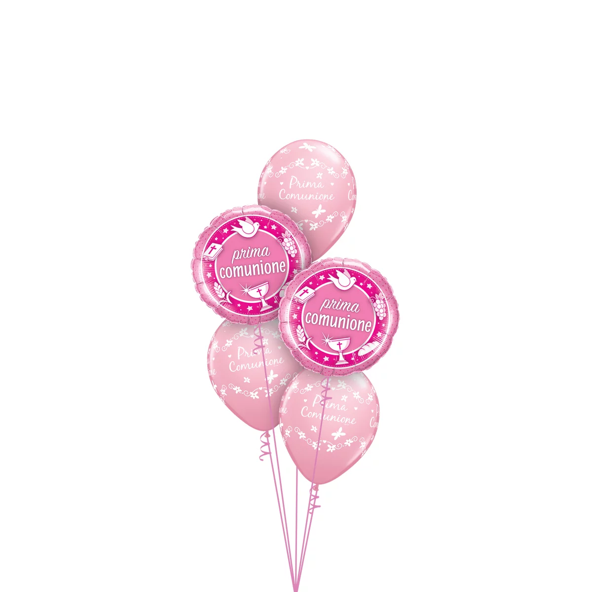 PALLONCINI PRIMA COMUNIONE ROSA NEGOZI FESTE TORINO ARTICOLI FESTE TORINO