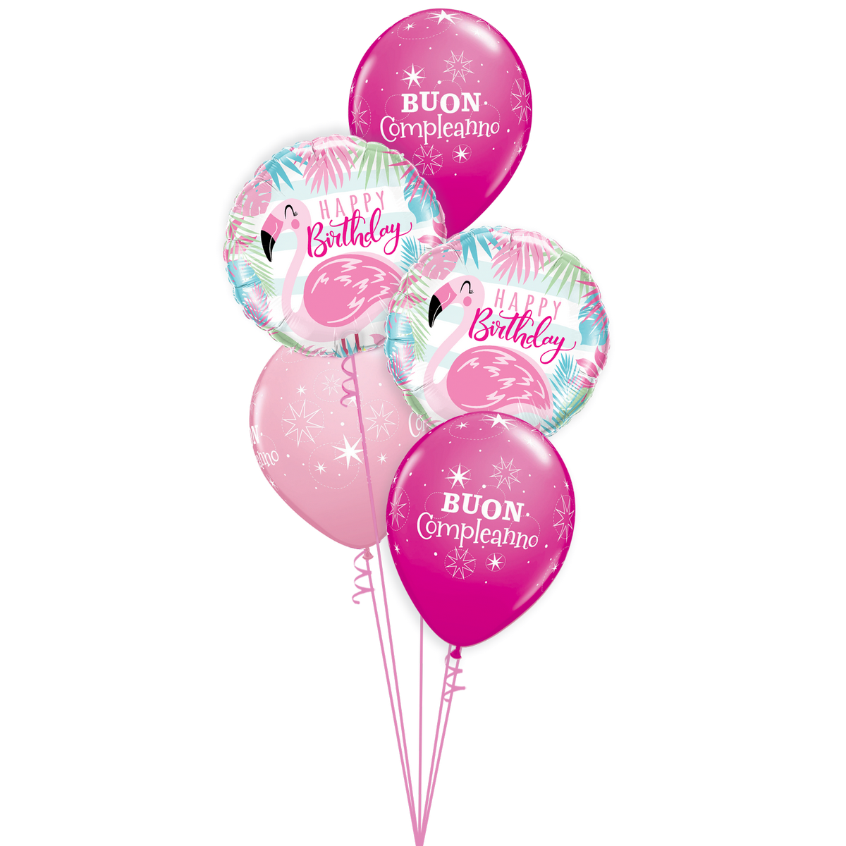 Classic Bouquet Flamingo Balloon Express Shop Torino