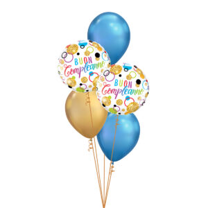 Balloon Express Shop Torino - CLASSIC BOUQUET BUON COMPLEANNO - disponibili varie tonalità e temi 4