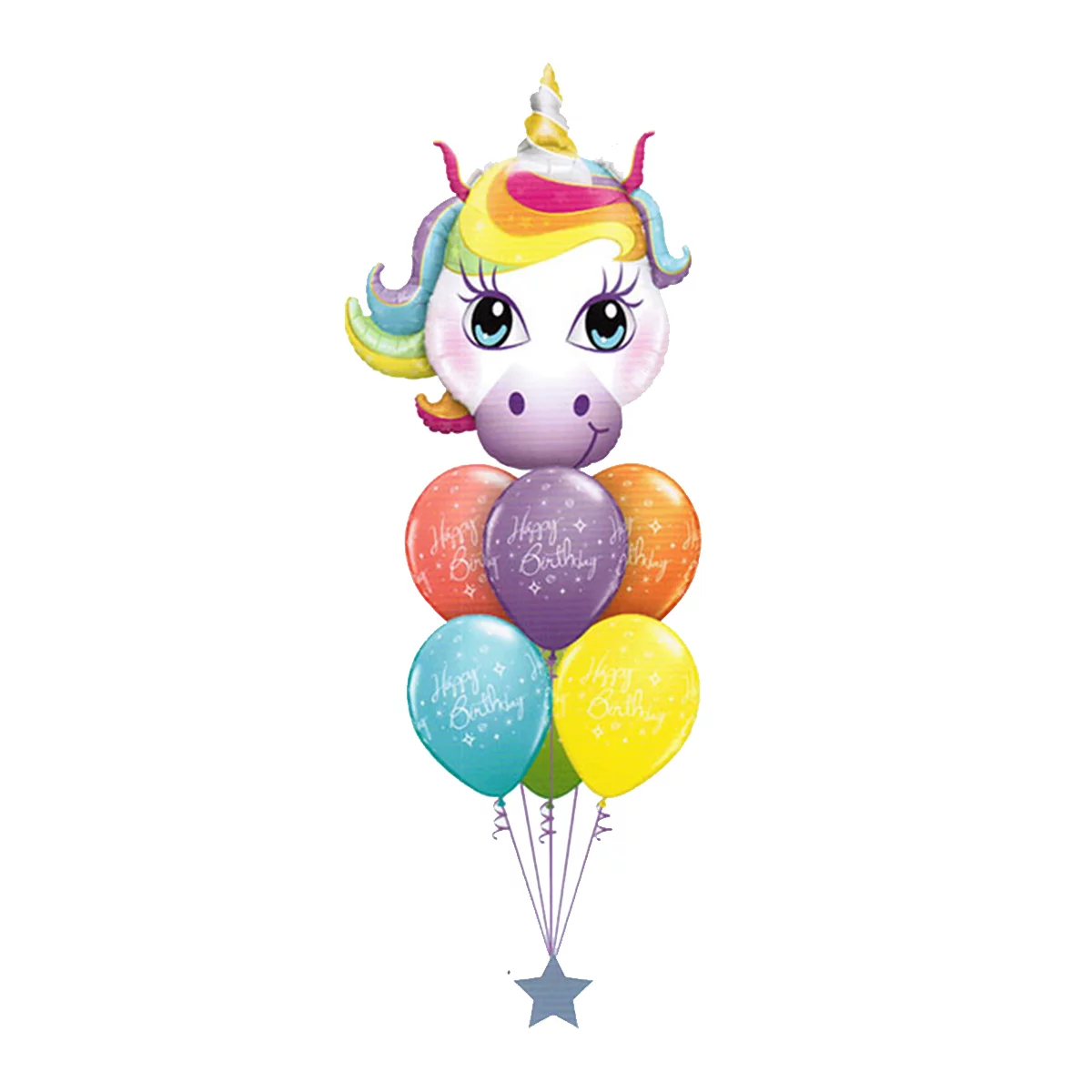 COMPOSIZIONE PALLONCINI UNICORNO NEGOZIO FESTE TORINO ARTICOLI FESTE TORINO