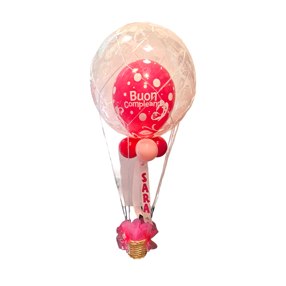 MONGOLFIERA DA TAVOLO BUON COMPLEANNO - Disponibile In Diversi Colori -  Balloon Express Shop Torino