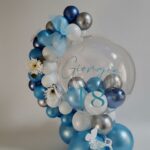 MEZZALUNA PALLONCINI PRIMO COMPLEANNO ROSA NEGOZI FESTE TORINO ARTICOLI FESTE TORINO