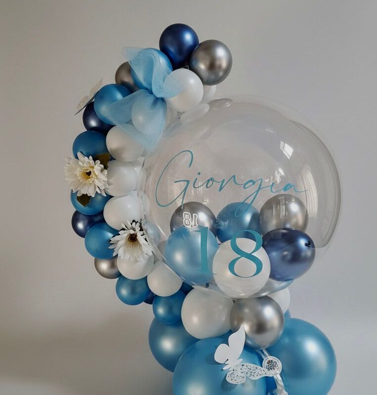 MEZZALUNA PALLONCINI PRIMO COMPLEANNO ROSA NEGOZI FESTE TORINO ARTICOLI FESTE TORINO