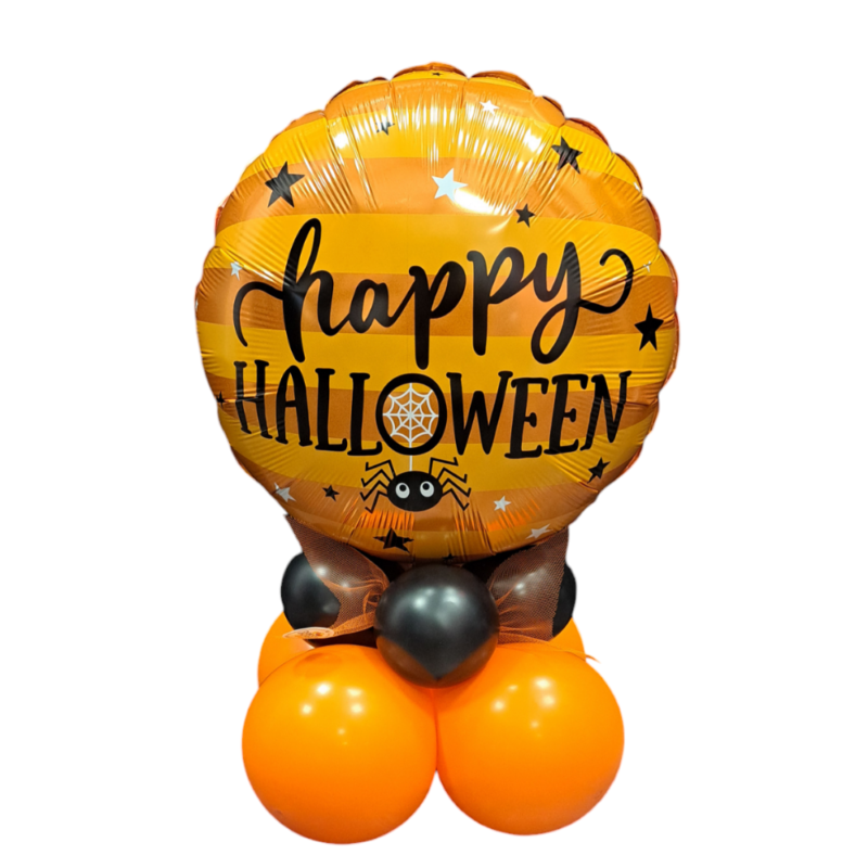 centrotavola palloncino halloween arancione